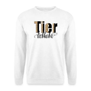Tierliebhoba - Tierliebhaber, Österreich Dialekt - Unisex Pullover - Weiß - Vorne