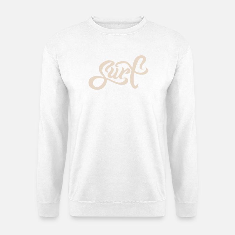 Surf Lettering - Unisex Pullover - Weiß