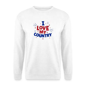 Land, ich liebe mein Land - Unisex Pullover - Weiß - Vorne