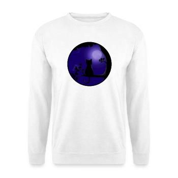 Cat Moon - Unisex Sweatshirt - white - Front