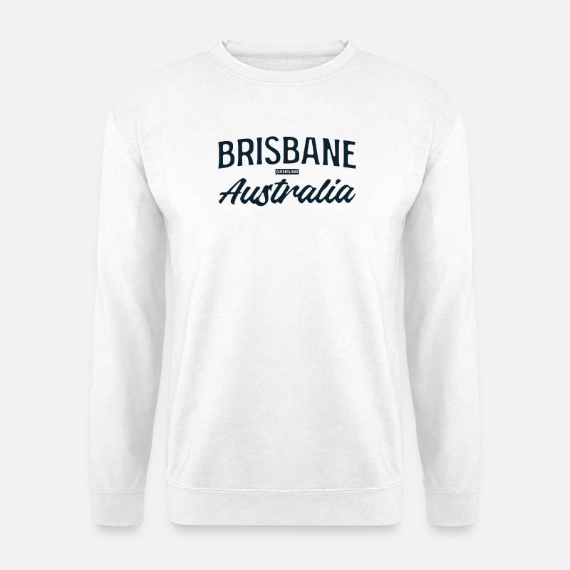 Brisbane Australia Script - Unisex Sweatshirt - white