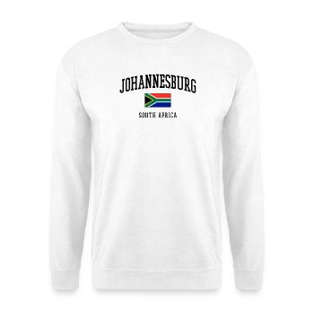 Johannesburg Flagge Südafrika Städte Design - Unisex Pullover - Weiß - Vorne