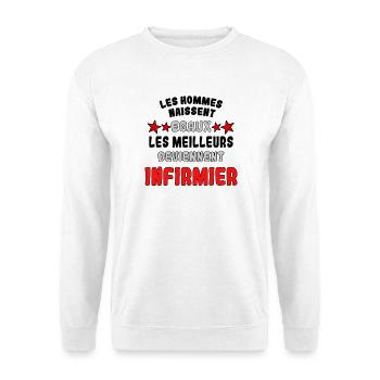 Les meilleurs deviennent infirmier - Sweat-shirt Unisexe - blanc - Devant