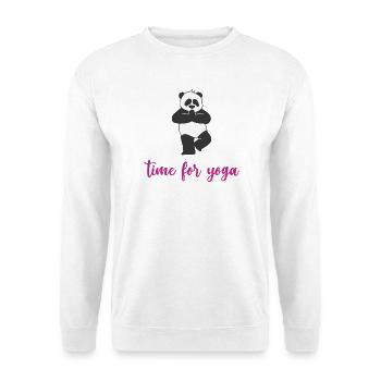 C’est le temps du yoga - Sweat-shirt Unisexe - blanc - Devant