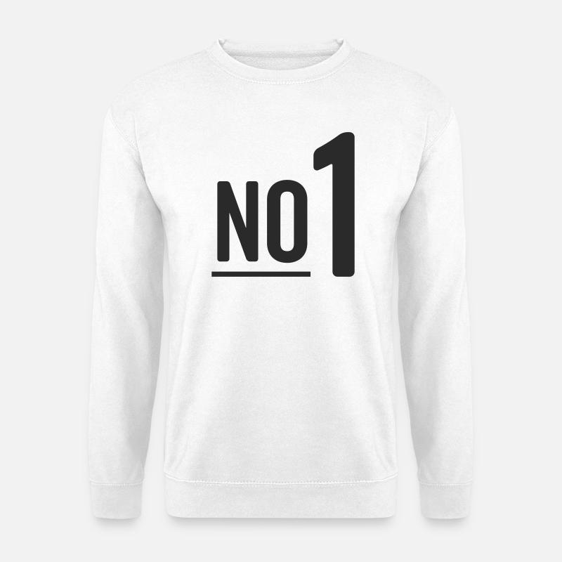 No 1 - Unisex Pullover - Weiß