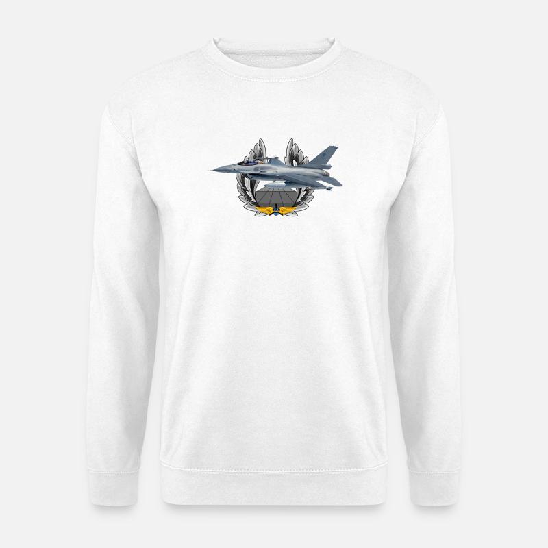 F-16 Fighting Falcon - Unisex Pullover - Weiß