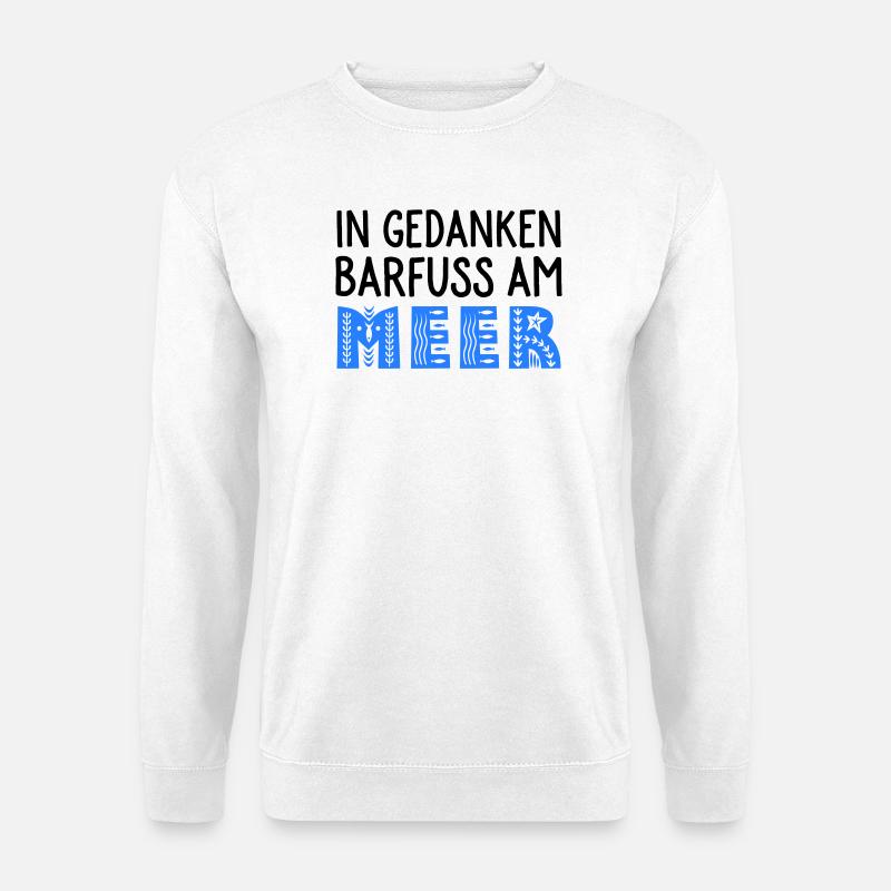 Strandspaziergang - Unisex Pullover - Weiß