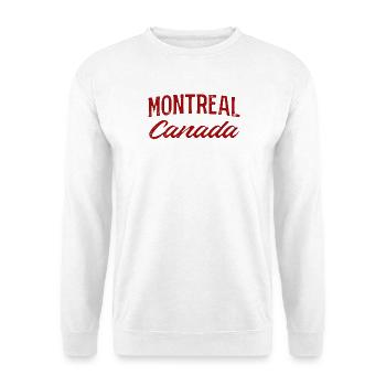 Montreal Canada Vintage Script - Unisex Sweatshirt - white - Front