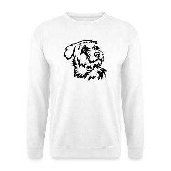Kromfohrländer Kopf - Unisex Pullover - Weiß - Vorne