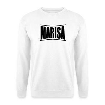 Name T-Shirt Marisa T-Shirt Geschenkidee - Unisex Pullover - Weiß - Vorne