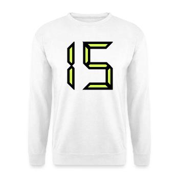 15 YEARS. 15. 15th ANNIVERSARY. BIRTHDAY 15 YEARS. - Unisex Sweatshirt - white - Front