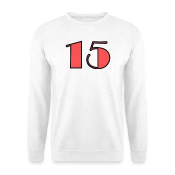 15. 15 YEARS. 15th ANNIVERSARY. BIRTHDAY 15 YEARS. - Unisex Sweatshirt - white - Front