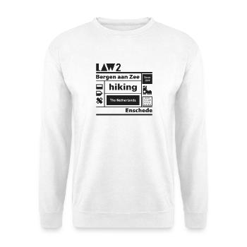 LOI 2 l Bergen aan Zee l Enschede l black - Sweat-shirt Unisexe - blanc - Devant