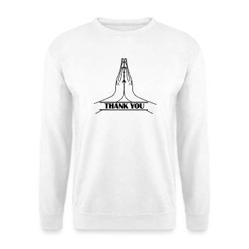 Namaste THANK YOU - Unisex Sweatshirt - white - Front