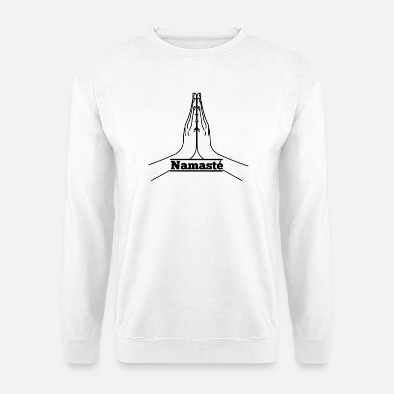 Namaste - Unisex Pullover - Weiß