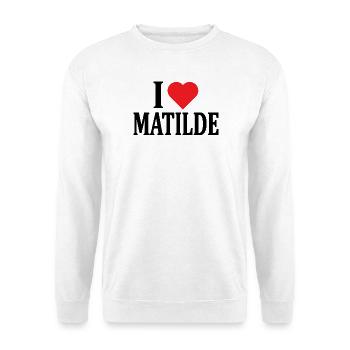 t-shirt J’adore Idée cadeau Matilde t-shirt - Sweat-shirt Unisexe - blanc - Devant