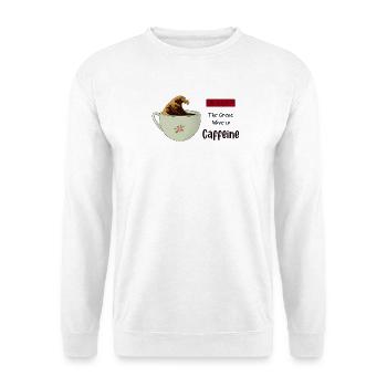 La grande vague de caféine - Sweat-shirt Unisexe - blanc - Devant
