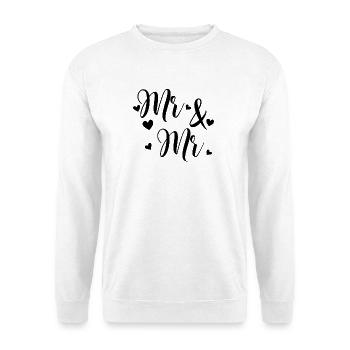 Mr And Mr - Sweat-shirt Unisexe - blanc - Devant