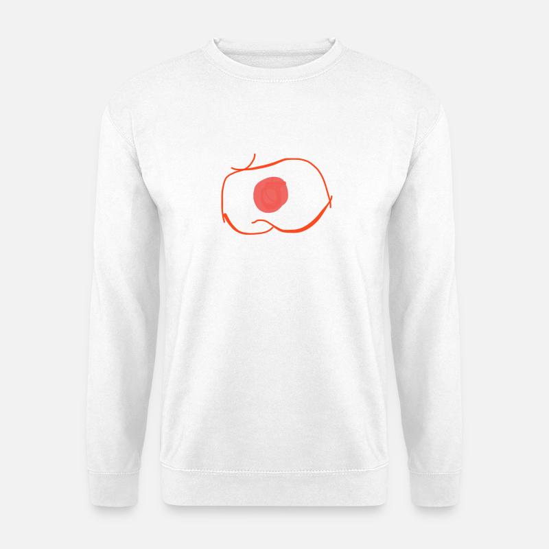 Red Artificial Eye - Unisex Sweatshirt - white