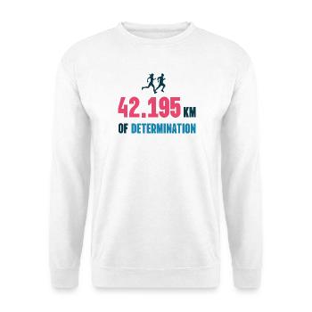 Marathon - 42 195 km de détermination - Sweat-shirt Unisexe - blanc - Devant