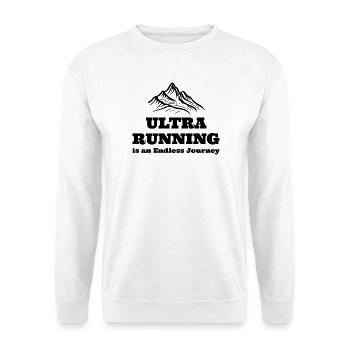 L’ultra course à pied est un voyage sans fin - Sweat-shirt Unisexe - blanc - Devant