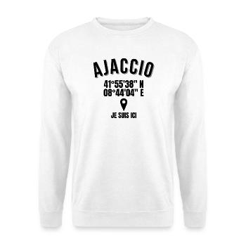 Corsica, Corsican humor, Ajaccio - Unisex Sweatshirt - white - Front