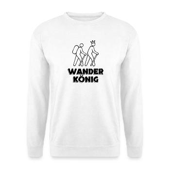 Klettersteig Wandern Wanderer Wanderwege Statement - Unisex Pullover - Weiß - Vorne