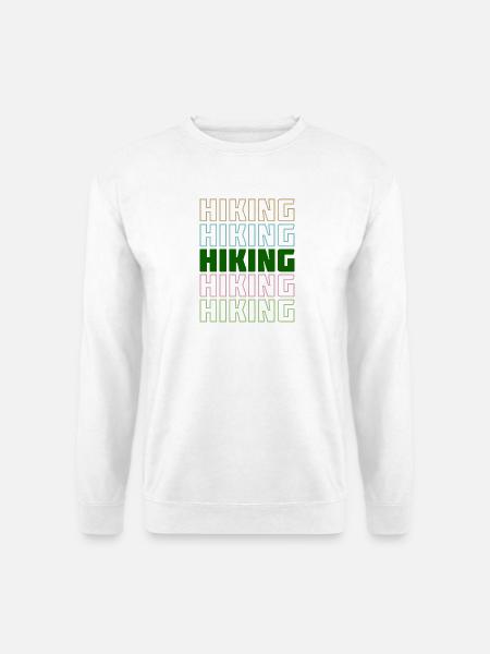 Wanderwege Spruch Wandern Statement Bergwanderung - Unisex Pullover - Weiß