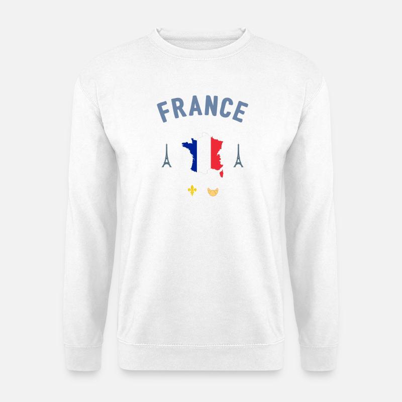 Frankreich - Unisex Pullover - Weiß