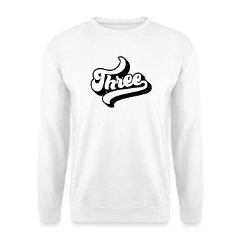 Trois enfants 3e anniversaire garçons filles 3 ans - Sweat-shirt Unisexe - blanc - Devant