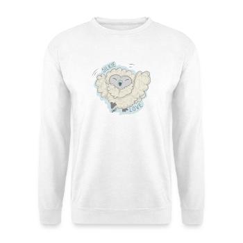 Lioba Seidenhuhn, Hurra - Unisex Pullover - Weiß - Vorne