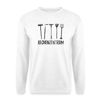Rechenzentrum - Gärtner Garten Pflanzen - Unisex Pullover - Weiß - Vorne