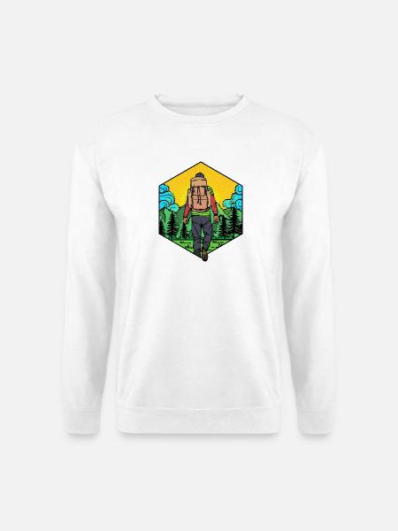 Randonnées Randonnées Alpinisme Randonnée en montagne - Sweat-shirt Unisexe - blanc