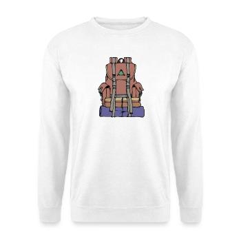 Klettern Bergsteigen Wandern Wanderer Wanderwege - Unisex Pullover - Weiß - Vorne