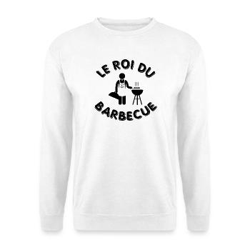Le roi du barbecue - bbq - Grillage - Barbecue - Sweat-shirt Unisexe - blanc - Devant