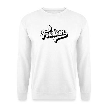 Quatorze 14e anniversaire garçons filles 14 ans - Sweat-shirt Unisexe - blanc - Devant