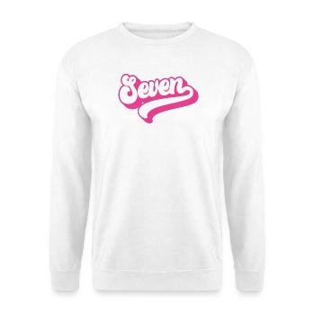 Seven 7th Birthday For Girls 7 Years Old - Unisex Sweatshirt - white - Front