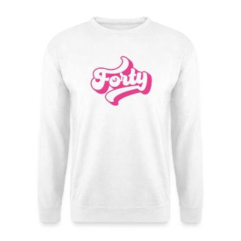 Quarante-40e anniversaire pour les femmes de 40 ans - Sweat-shirt Unisexe - blanc - Devant
