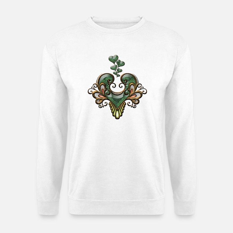Wunderbares, elegantes Herz - Unisex Pullover - Weiß