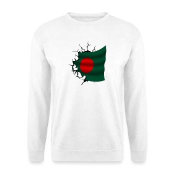 Bangladesch - Bangladesch - Flagge - Unisex Pullover - Weiß - Vorne