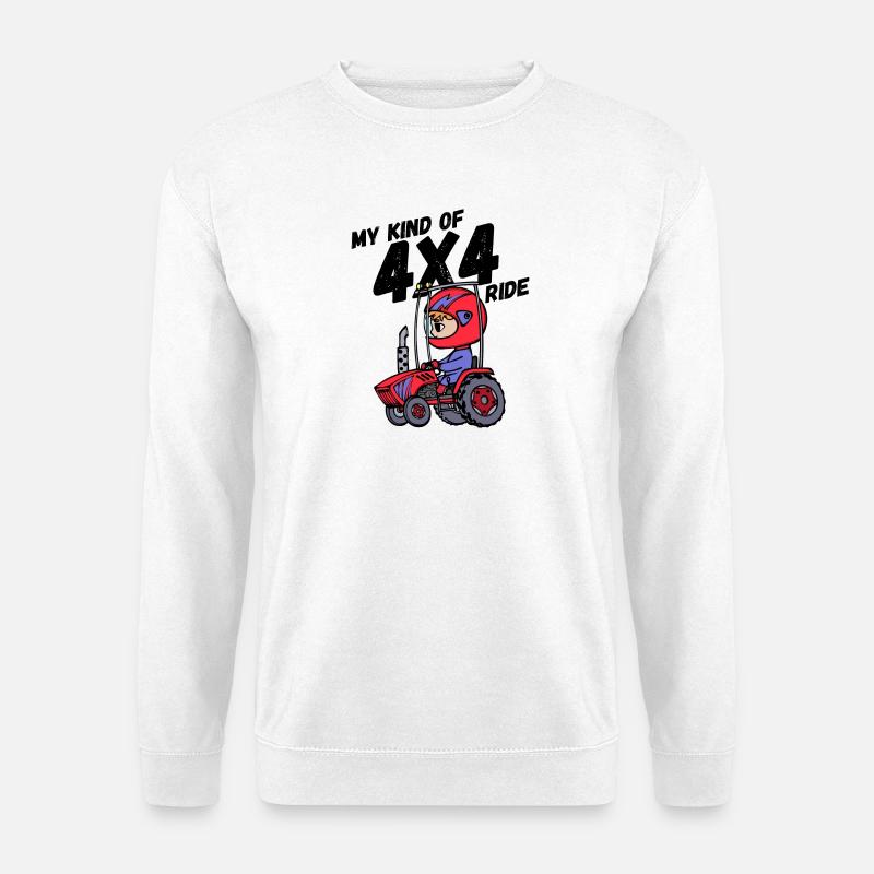 Nutzfahrzeug Traktor Statement Landleben Jungbauer - Unisex Pullover - Weiß