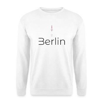Berliner Fernsehturm Silhouette - Unisex Pullover - Weiß - Vorne