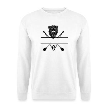 Flèches d’ours vikings - Sweat-shirt Unisexe - blanc - Devant