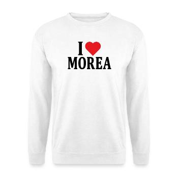 nom du t-shirt J’aime Morée idée cadeau t-shirt - Sweat-shirt Unisexe - blanc - Devant