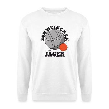 Boule Spruch Kugeln für Bouler Boccia Spiel - Unisex Pullover - Weiß - Vorne
