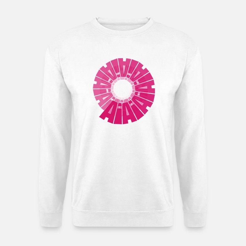 AI Spiral created with Natural Intelligence - Unisex Sweatshirt - white