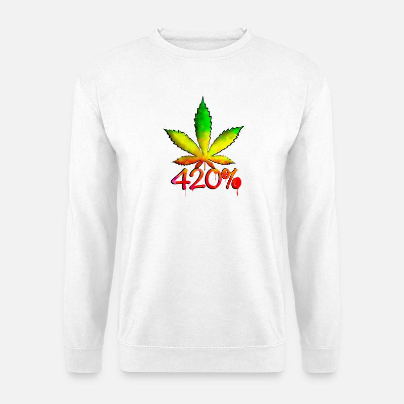 420 % - Unisex Pullover - Weiß