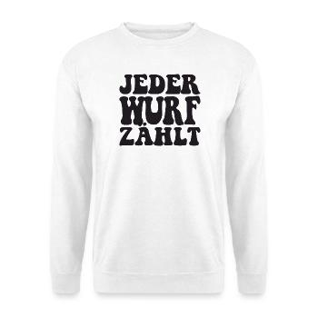 Boule Spruch Kugeln für Bouler Boccia Spiel - Unisex Pullover - Weiß - Vorne