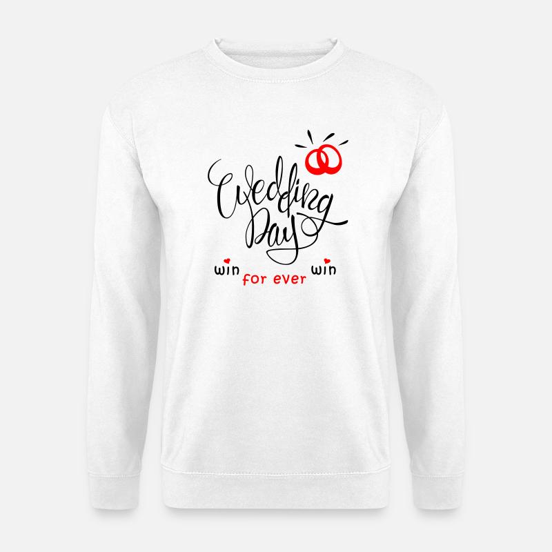 Wedding, Wedding Bands, Bridal, Wedding Day - Unisex Sweatshirt - white