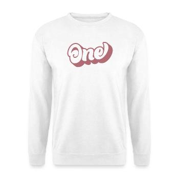 One 1st Birthday For Girls 1 Year Old - Unisex Sweatshirt - white - Front